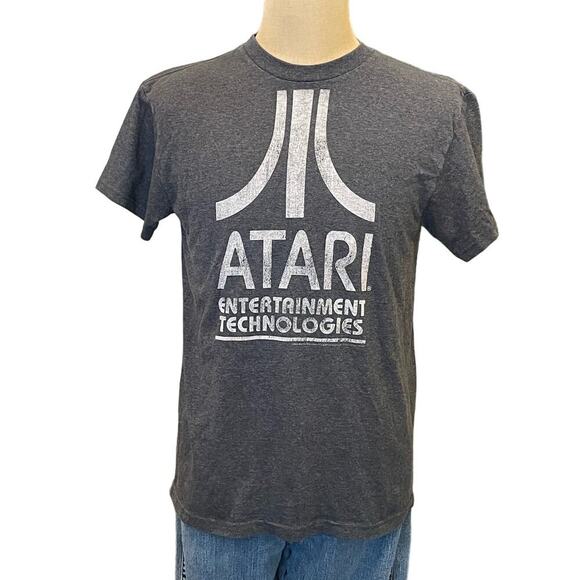 ATARI Entertainment Technologies Retro Gray Tee T-shirt M - Picture 1 of 5
